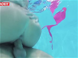 LETSDOEIT - insatiable couple Has naughty hook-up at The Pool